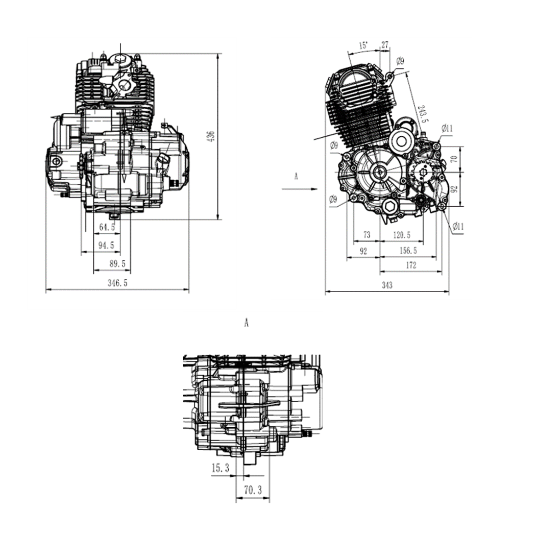 ZONGSHEN PR250 Engine — AJ1moto Official Site