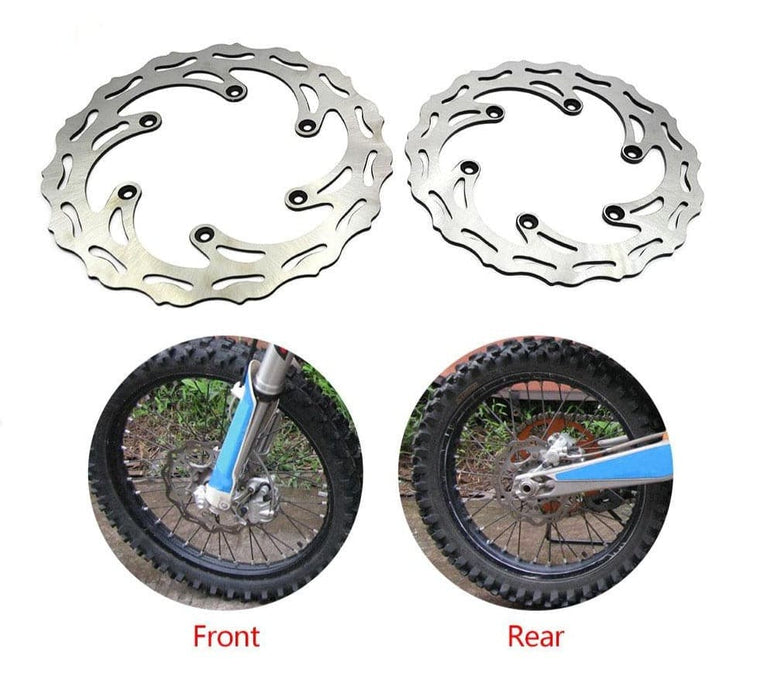 Motorcycle Front & Rear Brake Discs, 260mm / 220mm